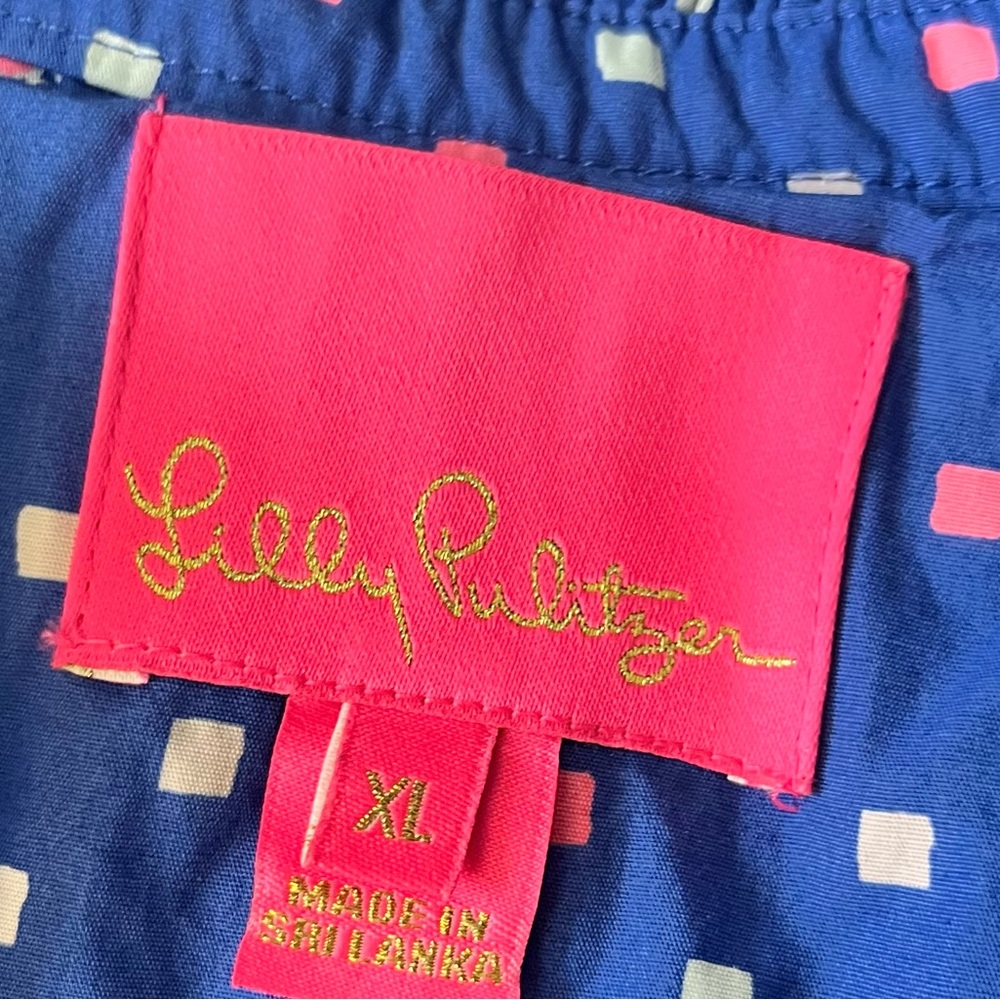 Lilly Pulitzer Novella Borealis Blue Squared Tier Ruffle Dress - Picture 2 of 2